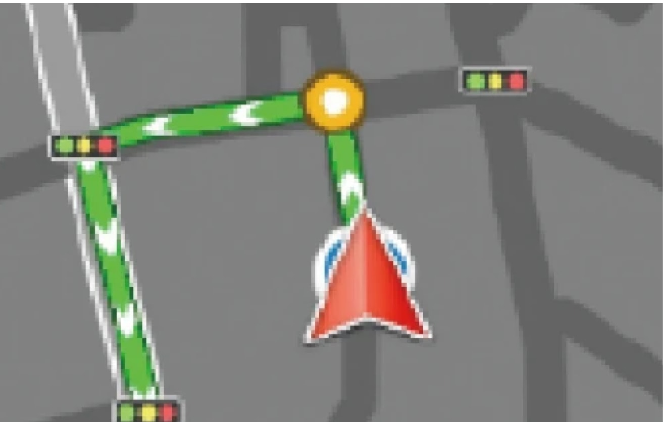 右左折時の拡大表示